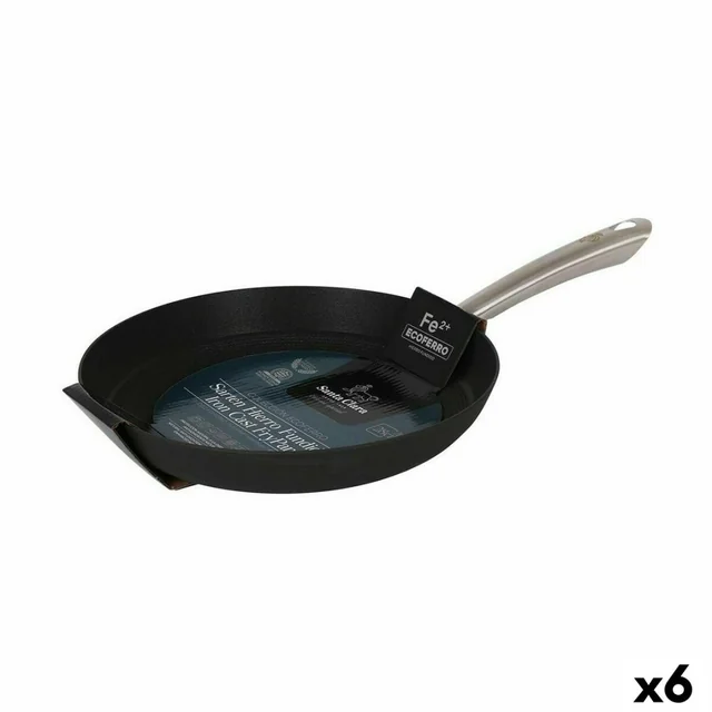 Frying pan Santa Clara Ecoferro Cast iron Ø 29 x 49 cm (6 Pieces)