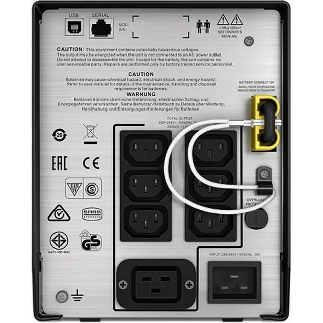 Fuente de alimentación de APC SMC2000I APC Smart-UPS C 2000VA LCD 230V