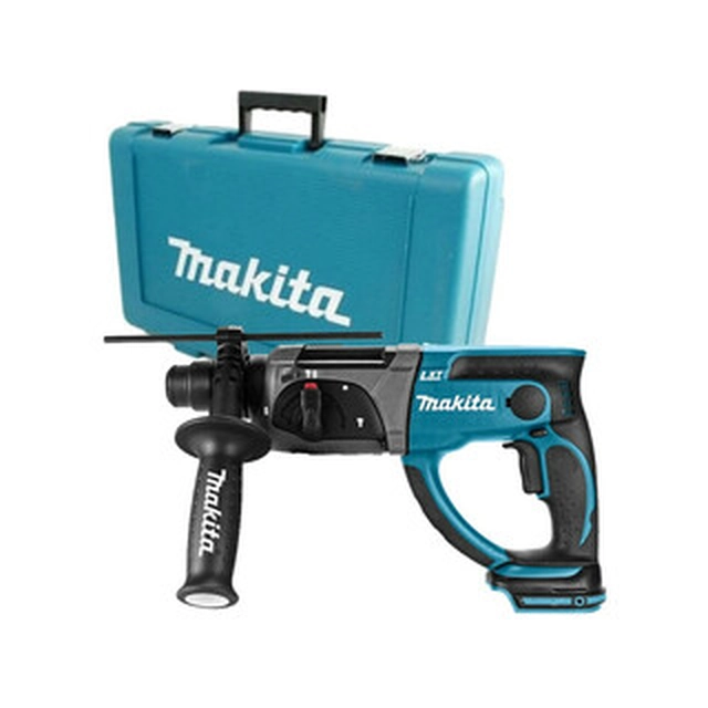 Furadeira de impacto sem fio Makita DHR202ZK 18 V | 2 J | Em concreto 20 mm | 3,2 kg | Escova de carvão | Sem bateria e carregador | Em uma mala