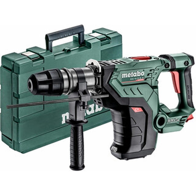 Furadeira de impacto sem fio Metabo KHA 18 LTX BL 40 MB 18 V | 8,6 J | Em concreto 40 mm | 7,9 kg | Carbono sem escova | Sem bateria e carregador | Em uma mala