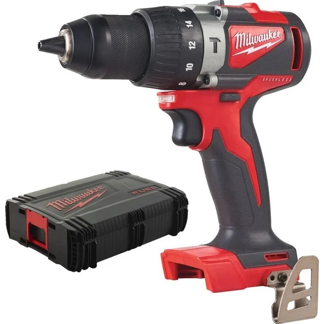 Furadeira/parafusadeira Milwaukee M18 BLPD2-0X Furadeira/parafusadeira de impacto sem escova 82Nm Milwaukee sem bateria, carregador, com caixa HD