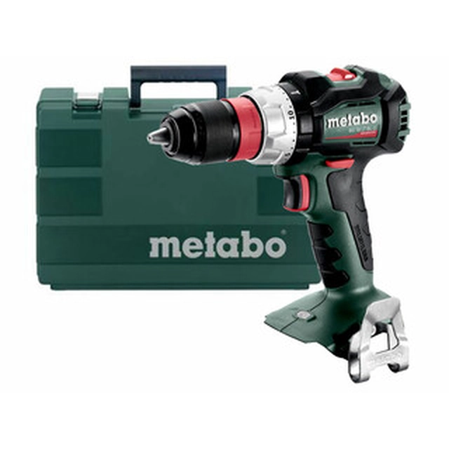 Furadeira/parafusadeira sem fio Metabo BS 18 LT BL Q com mandril 18 V | 34 Nm/75 Nm | Carbono sem escova | Sem bateria e carregador | Em uma mala