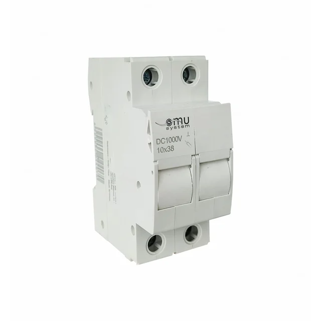 Fuse holder socket 10X38 DC1000V 2P 2 Cylindrical fuse pole