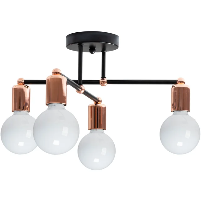 Fyrdubbel taklampa 392200 Rose Gold