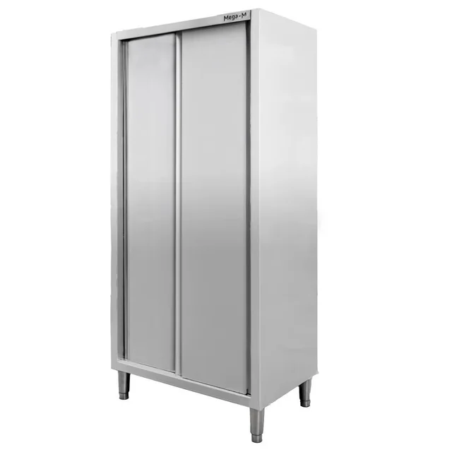 Gabinete de catering profissional em aço inoxidável 2-drzwiowa 80x50x200cm