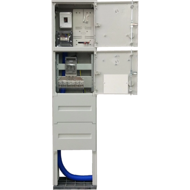 Gabinete de medición P1-RS/LZV/F, conector de cable - medición para conexión 1 instalación, alimentada a través del empalme de la línea de cable principal o