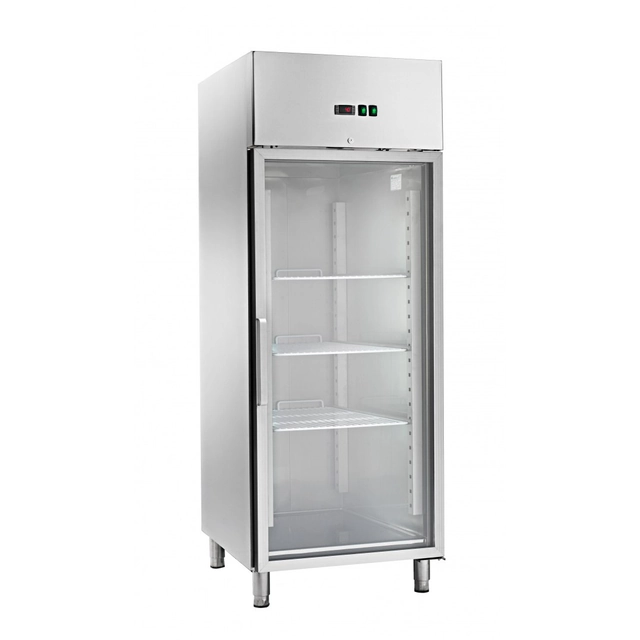 Gabinete de refrigeração de vidro profissional 650L GN 2/1 Amitek 1010030