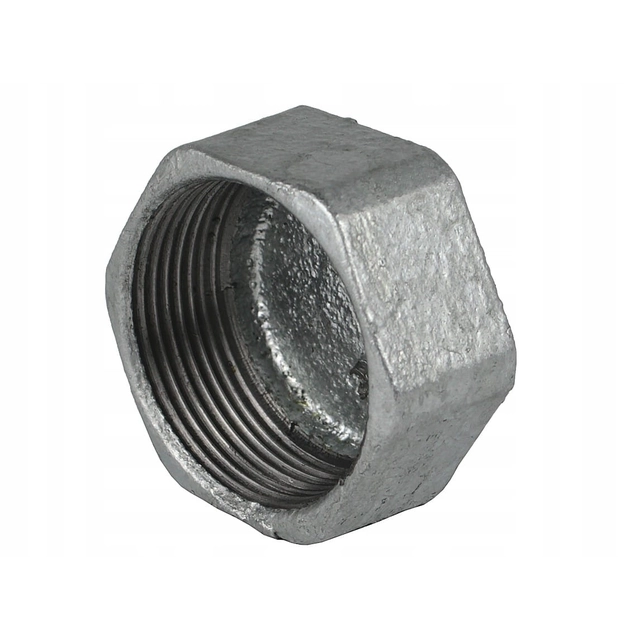 Galvanized hexagonal steel plug 4"