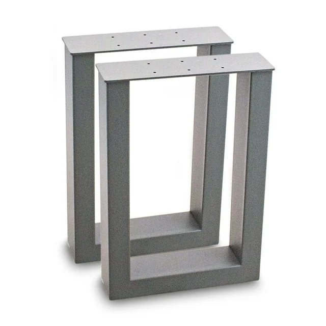 Gambe moderne ed eleganti per tavoli e piani da lavoro, 40x43cm grigio