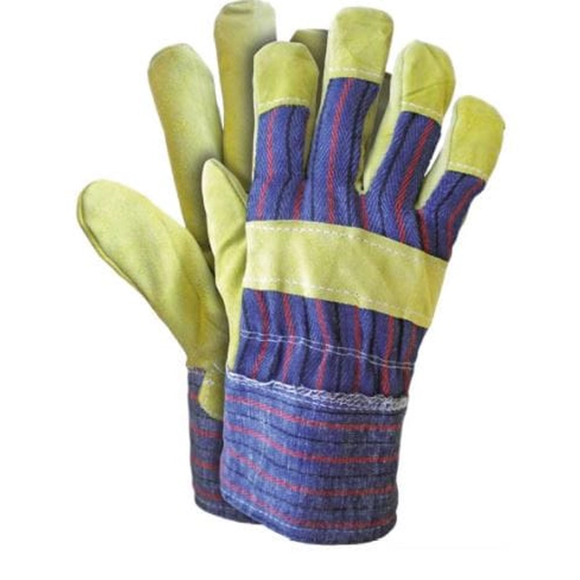 Gants de protection renforcés en cuir de vachette, jaune RSC 10