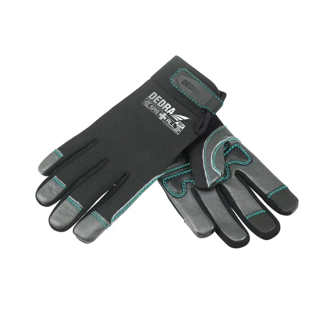 GANTS DE TRAVAIL, GANTS EN CUIR DE CHÈVRE DEDRA SAS+TOUS DED7105R10 REMPLISSAGE EN MOUSSE EVA, ROZM.10