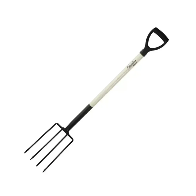 GARDEN DEDRA DIGGING FORK 80C017 WOODEN HANDLE, PLASTIC D-HANDLE, 120CM