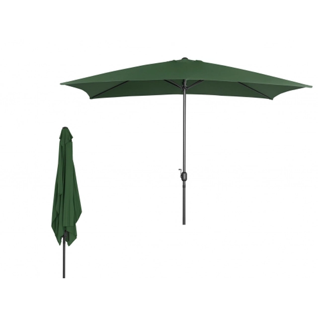Garden umbrella, standing, 2x3 m, green
