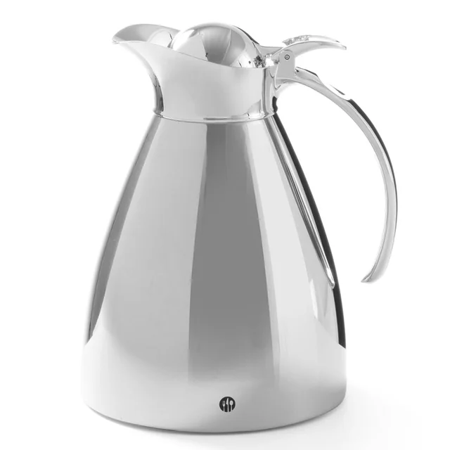 Garrafa térmica exclusiva, jarra térmica em aço para café e chá 0.6L - Hendi 445815
