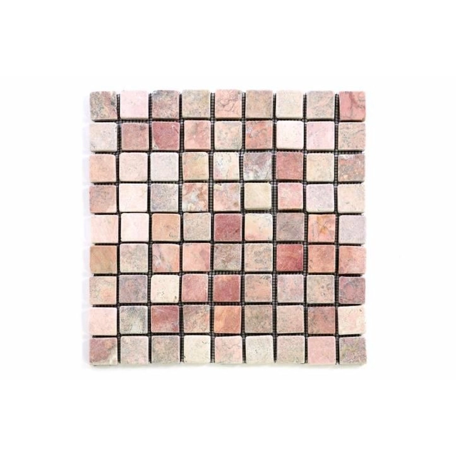 Garth marmorni mozaik na mrežasti rdeči 1m2