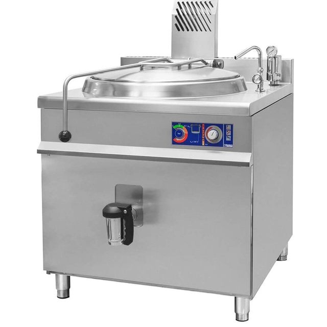 Gas boiling kettle with indirect heating | 19kW | 900x900x900mm