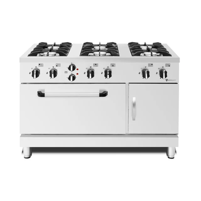 Gas cooker with electric oven | 6-palnikowa | 37,4 kW | 1200x700x830 mm | RQ40361-6EO