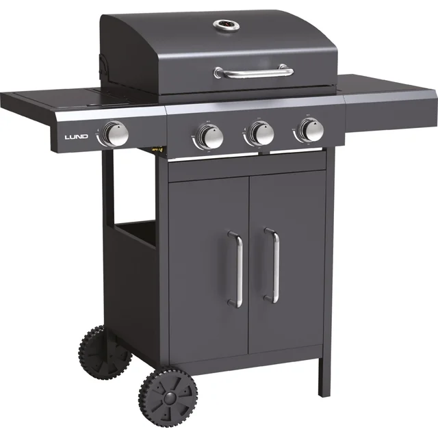 Gas grill 3-palnikowy + auxiliary burner