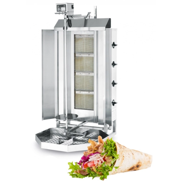 Gas Gyros Kebab Grill Toaster 4-Palnikowy Hendi 226001