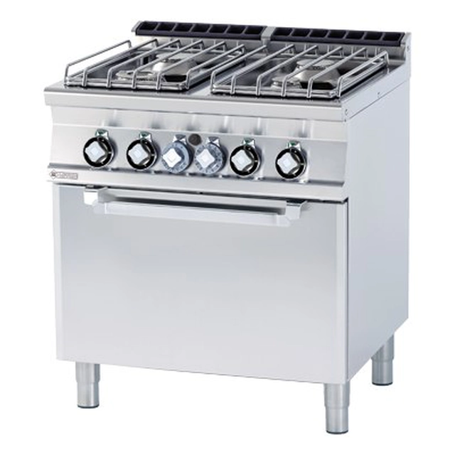 Gas kitchen with electric stove