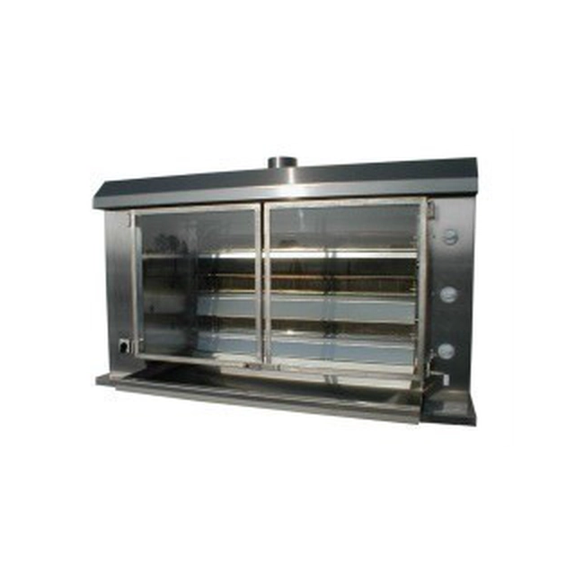 Gas roaster for 90 chickens - two rows