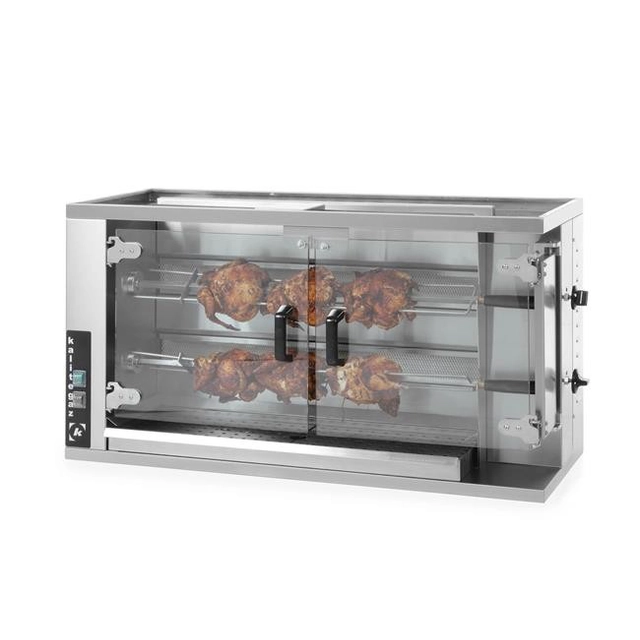 Gas rotisserie for 8-10 chickens