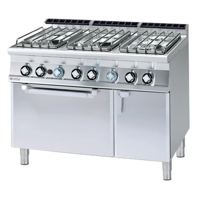 Gas stove with oven. electric