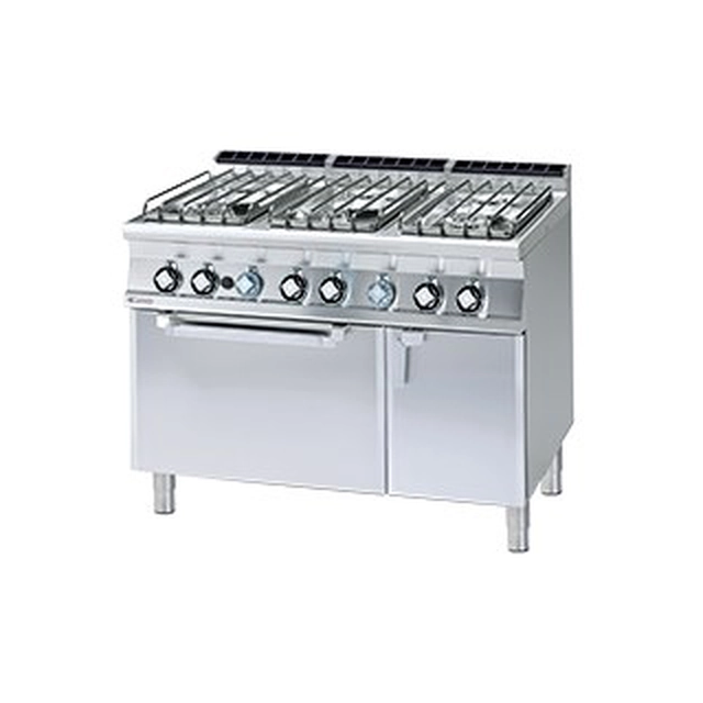 Gas stove with oven. gas