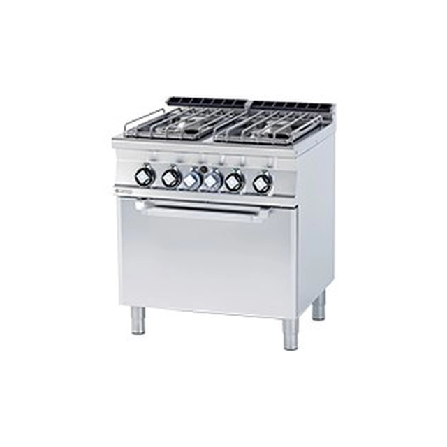 Gas stove with oven. gas