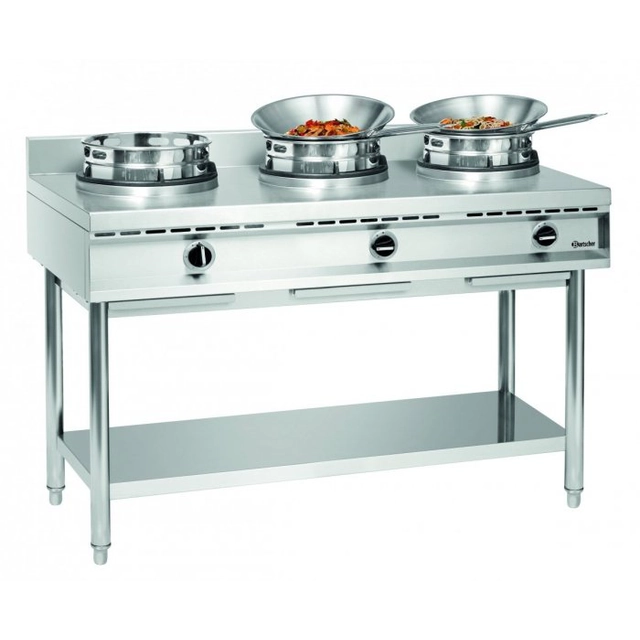 Gas wok cooker, 3 BARTSCHER burners 1053103 1053103