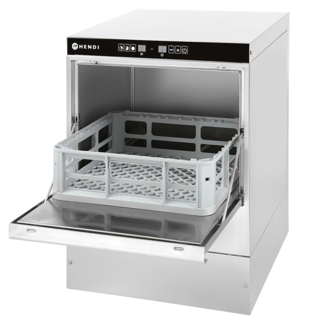 Gastronomic Glass Dishwasher For Cafes With Dispensers And Pump Hendi 233023