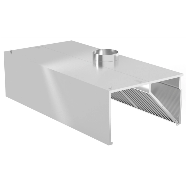 Gastronomic hood 100x120 Wall-mounted box-type Polgast 710_100x120