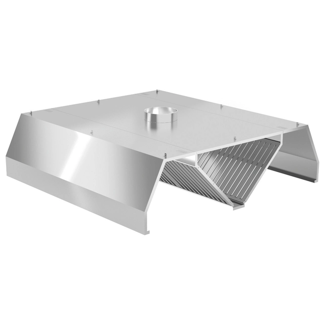 Gastronomic Hood 100x180 Central Trapezoidal Polgast 760_100x180