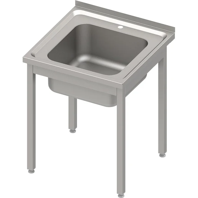 Gastronomic sink table with sink without shelf 60x60x85 Stalgast 954406060