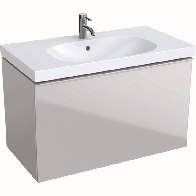 Geberit Acanto washbasin cabinet, 90 cm, Sand grey