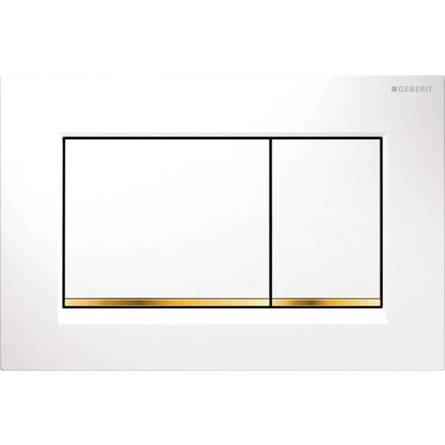 Geberit Sigma WC-Knopf 30 weiß/gold/weiß 115.883.KK.1