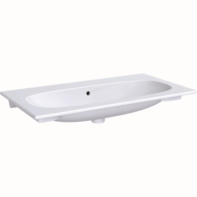 Geberit washbasin, Acanto, 90x48 cm, integrated, without tap hole