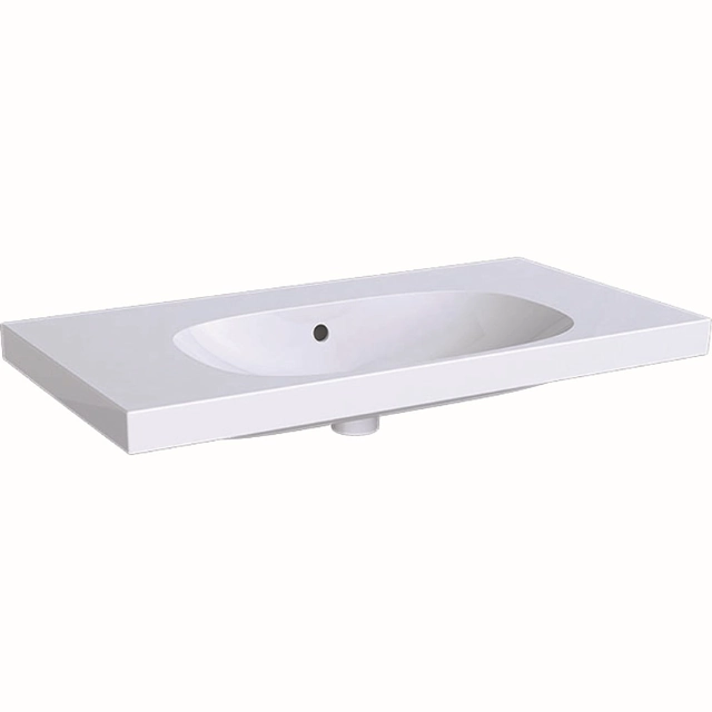 Geberit washbasin, Acanto, 90x48.2 cm, without tap hole