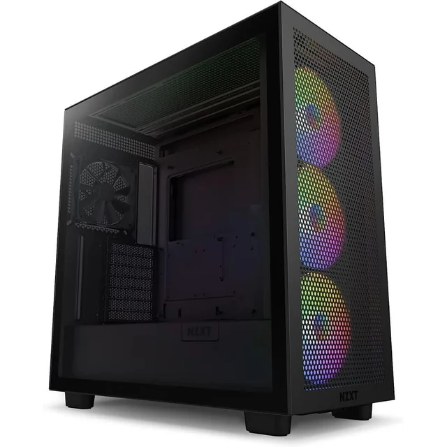 GEHÄUSE MIDITOWER ATX OHNE NETZTEIL/SCHWARZ H7 FLOW RGB NZXT