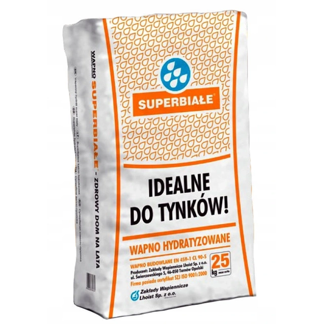 Gehydrateerde kalk Super Wit Beuken 25 kg