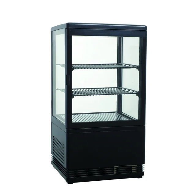 Gekoelde snoepvitrine zwart RT-58L