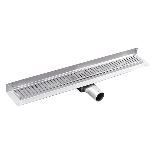 GELCO MANUS ONDA stainless steel shower channel with grate, for wall, 750x112x55mm GMO23