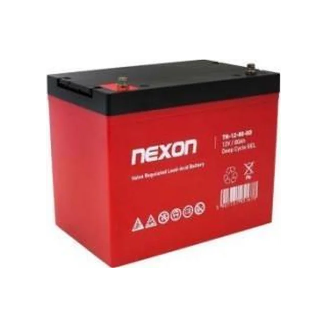 Гелевий акумулятор Nexon TN-GEL 12V 80Ah Тривалий термін служби