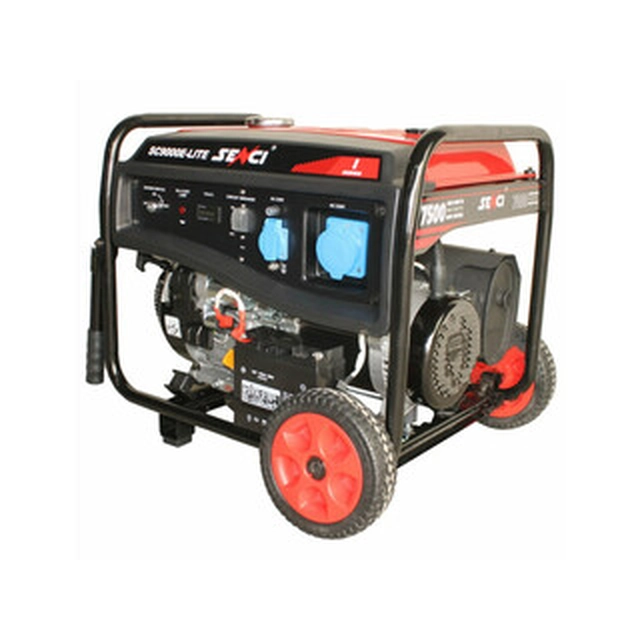 Generador monofásico de gasolina Senci SC-9000 E-Lite 7,5 kVA | AVR