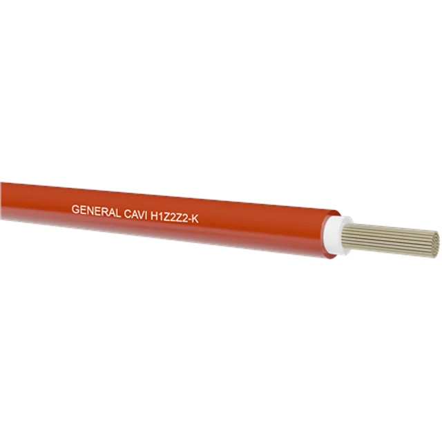 Generale Cavi | H1Z2Z2-K 1x4 Cavo solare, rosso (500m)