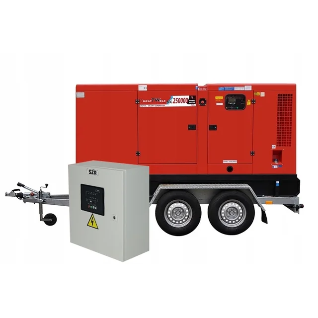 GENERATOR AFSTÆNDET 250KVA ATS TRAILER