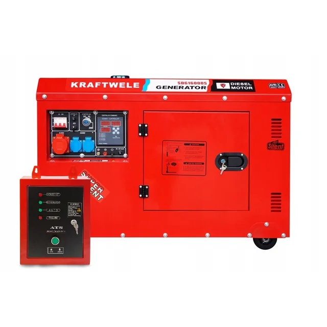 ГЕНЕРАТОР ГЕНЕРАТОР ЗАглушений 16kVA ATS