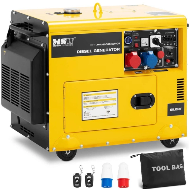 Generatore di corrente diesel 16 l 240/400 v 6000 Nell&#39;AVR