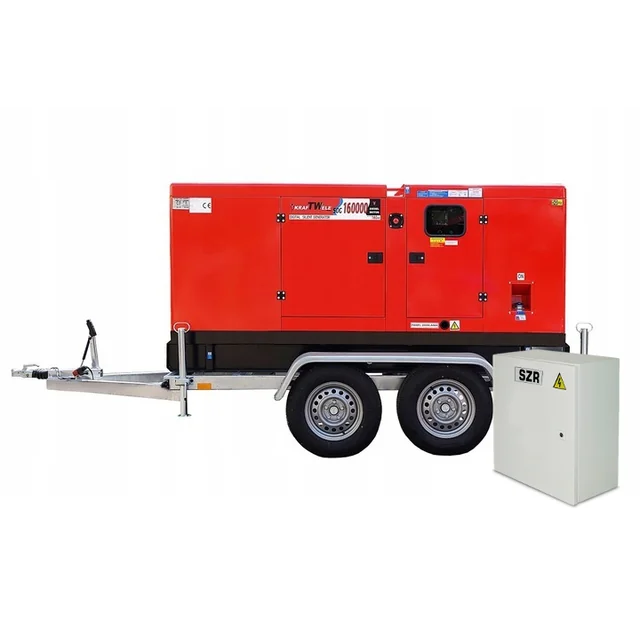 GENERATORE SILENZIATO 160KVA ATS RIMORCHIO