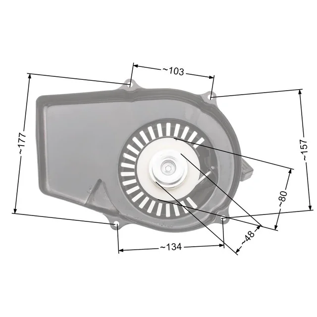 Generatori cinesi di avviamento Hecht Gg950 2-Suw Unità di plastica ordinata 95003400 Nz620